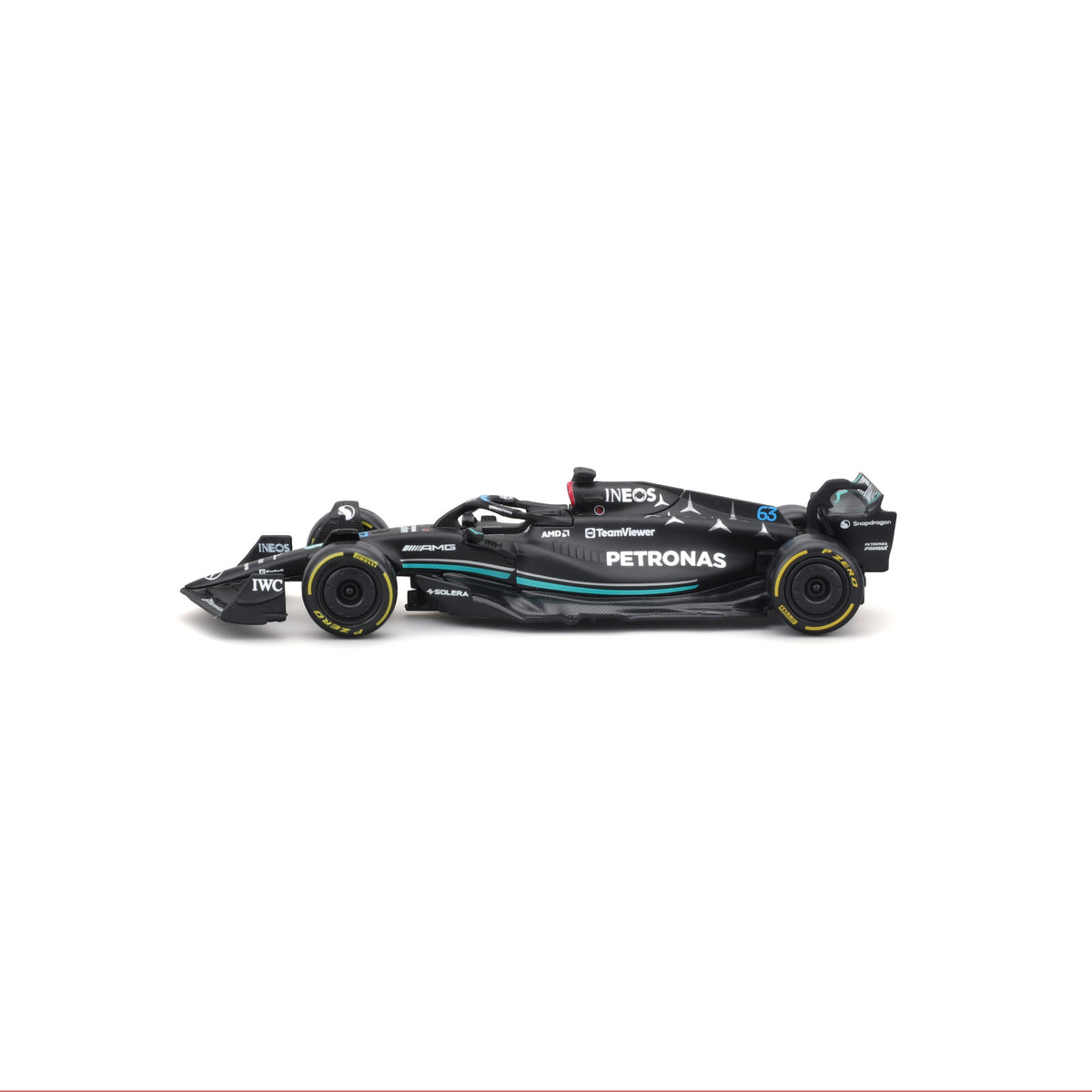 18-01596 Bburago Course - Mercedes AMG F1 W14 E Performance #63 - Échelle 1:43