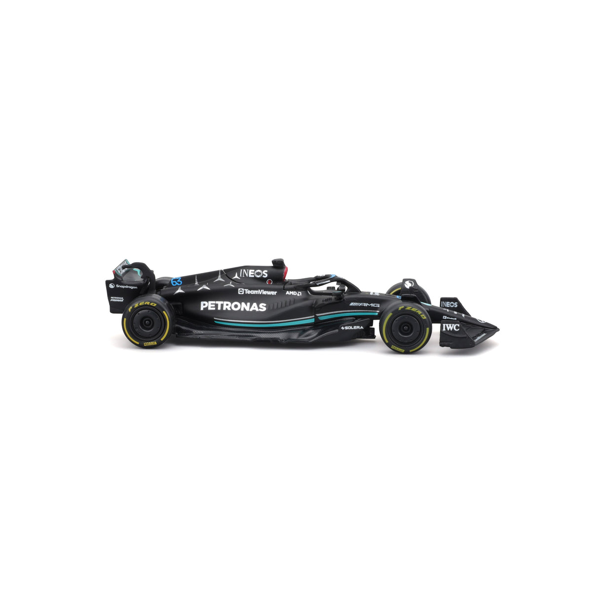 18-01596 Bburago Course - Mercedes AMG F1 W14 E Performance #63 - Échelle 1:43