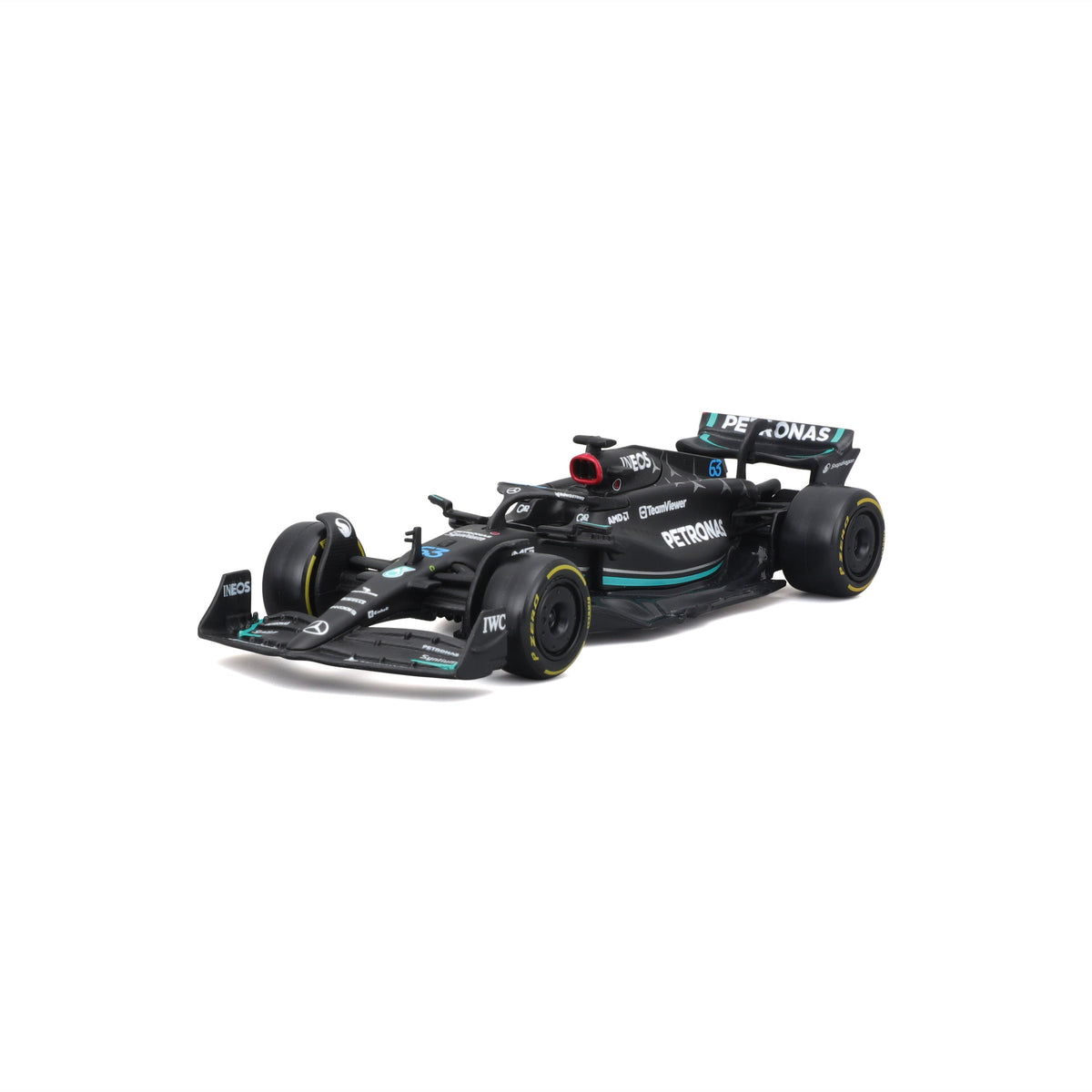 18-01596 Bburago Course - Mercedes AMG F1 W14 E Performance #63 - Échelle 1:43