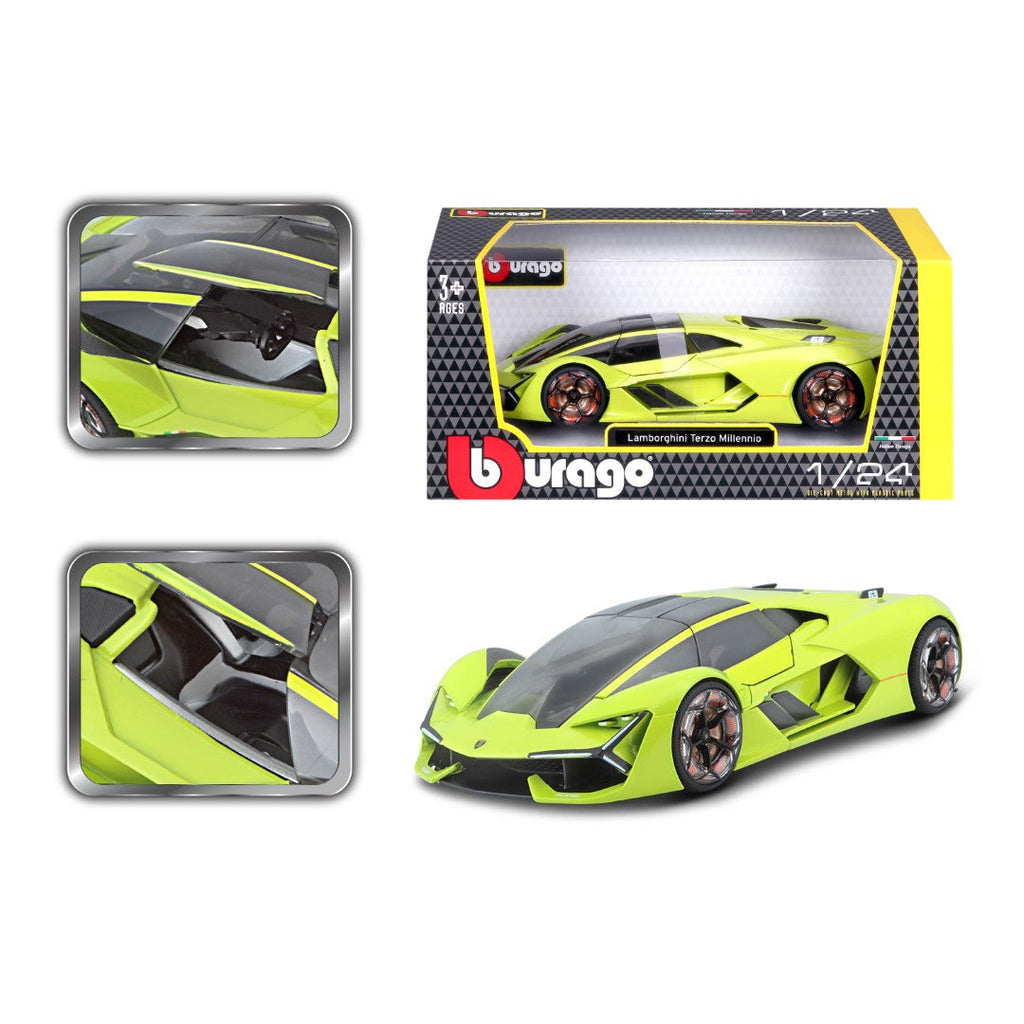 18-21094 Bburago - Lamborghini Terzo Millennio, vert - Échelle 1:24