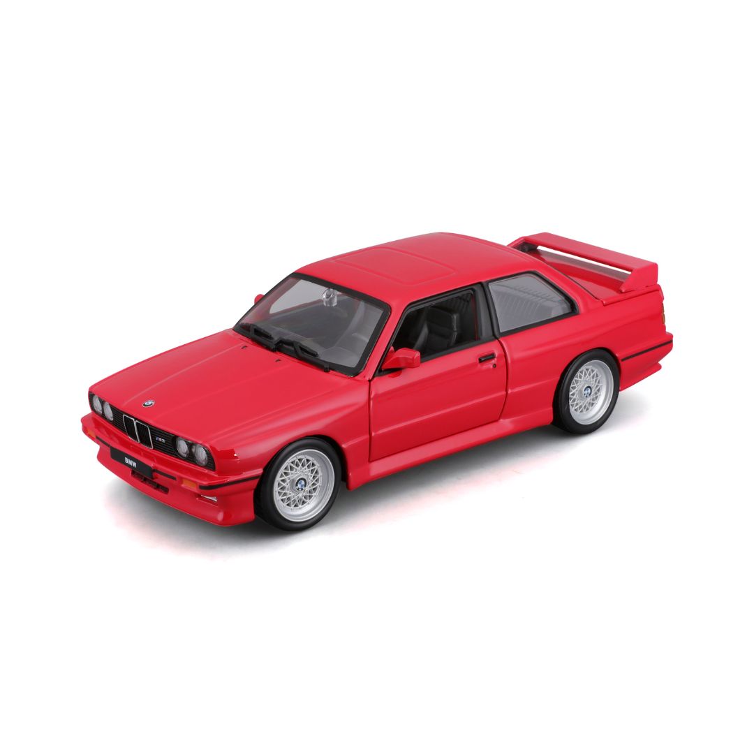 *18-21100 Bburago - BMW M3 e30 (1988), rouge - Échelle 1:24