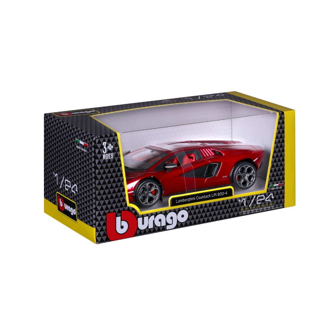 18-21102 Bburago - Lamborghini Countach LPI 800-4, rouge - Échelle 1:24