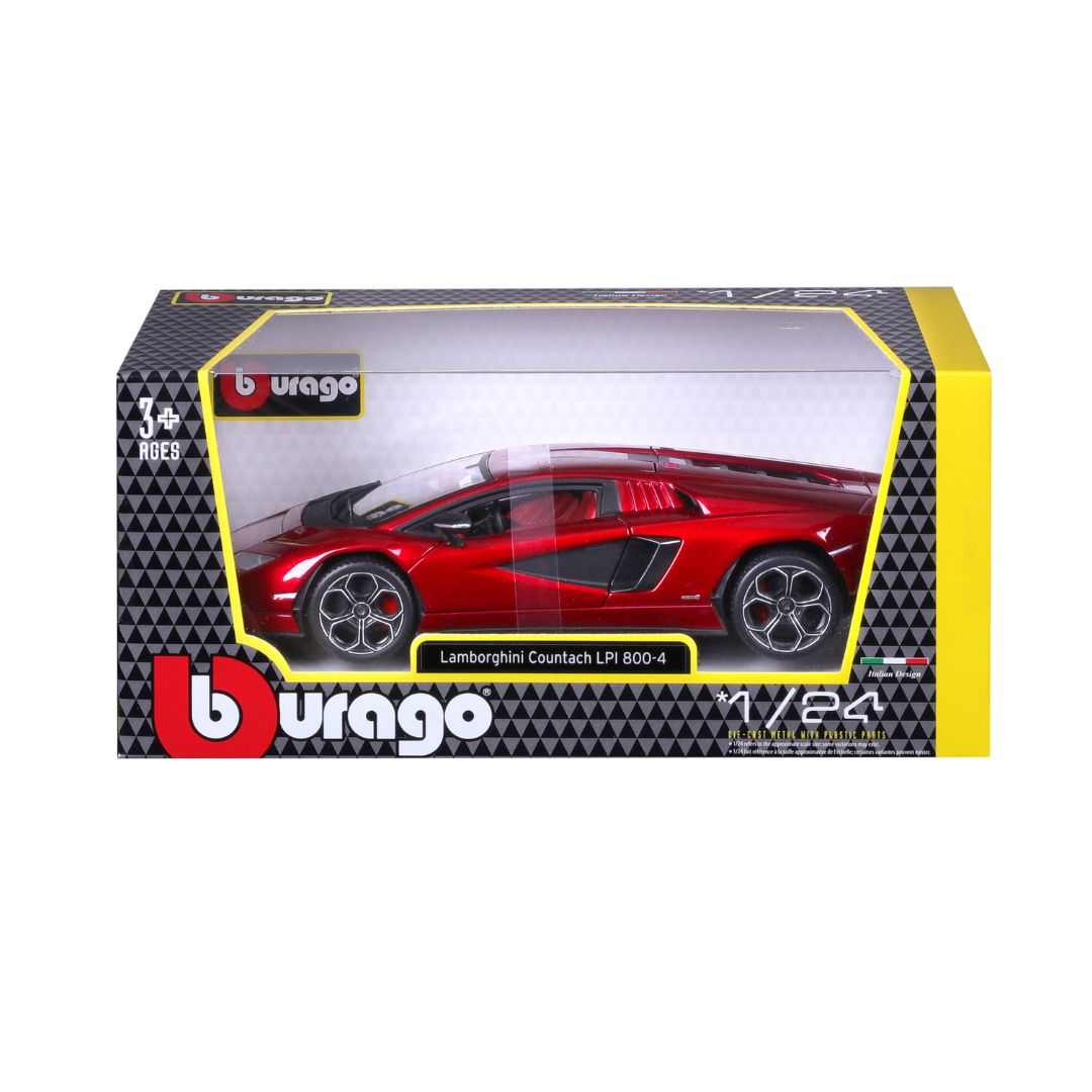 18-21102 Bburago - Lamborghini Countach LPI 800-4, rouge - Échelle 1:24