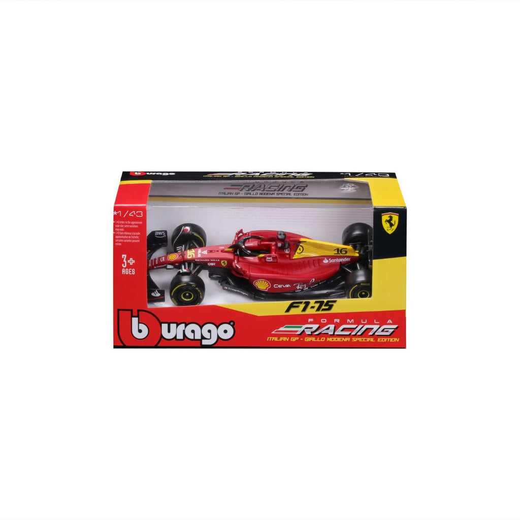 18-36832 Bburago - Ferrari F1-75 (2022) n°16 Leclerc - Échelle 1:43