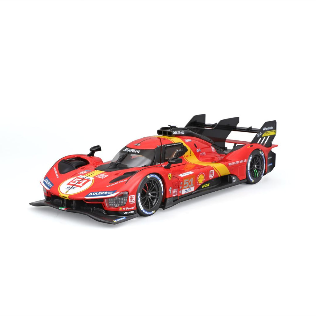 18-26309 Bburago Racing Ferrari 2023 Le Mans Hypercar 499P #51 - Échelle 1:24