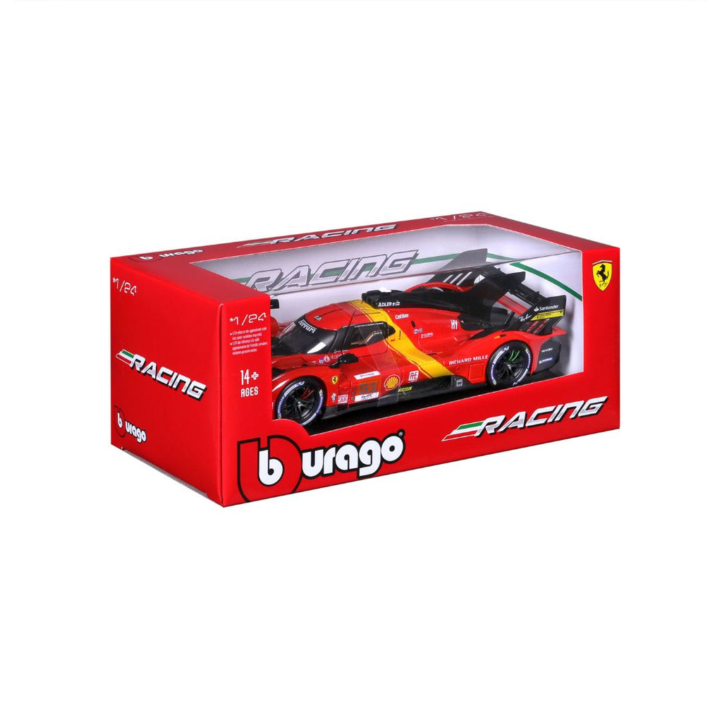 18-26309 Bburago Racing Ferrari 2023 Le Mans Hypercar 499P #51 - Échelle 1:24