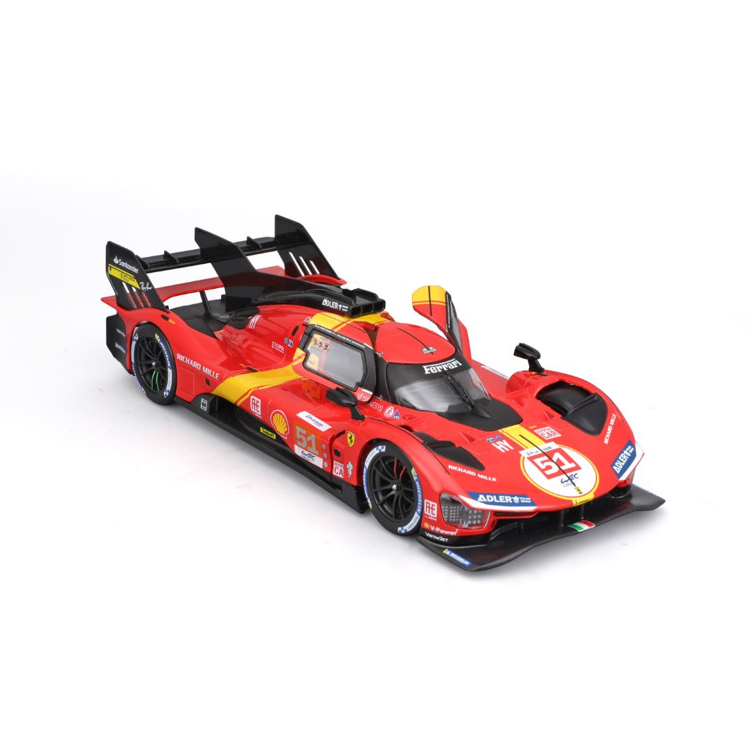 18-26309 Bburago Racing Ferrari 2023 Le Mans Hypercar 499P #51 - Échelle 1:24