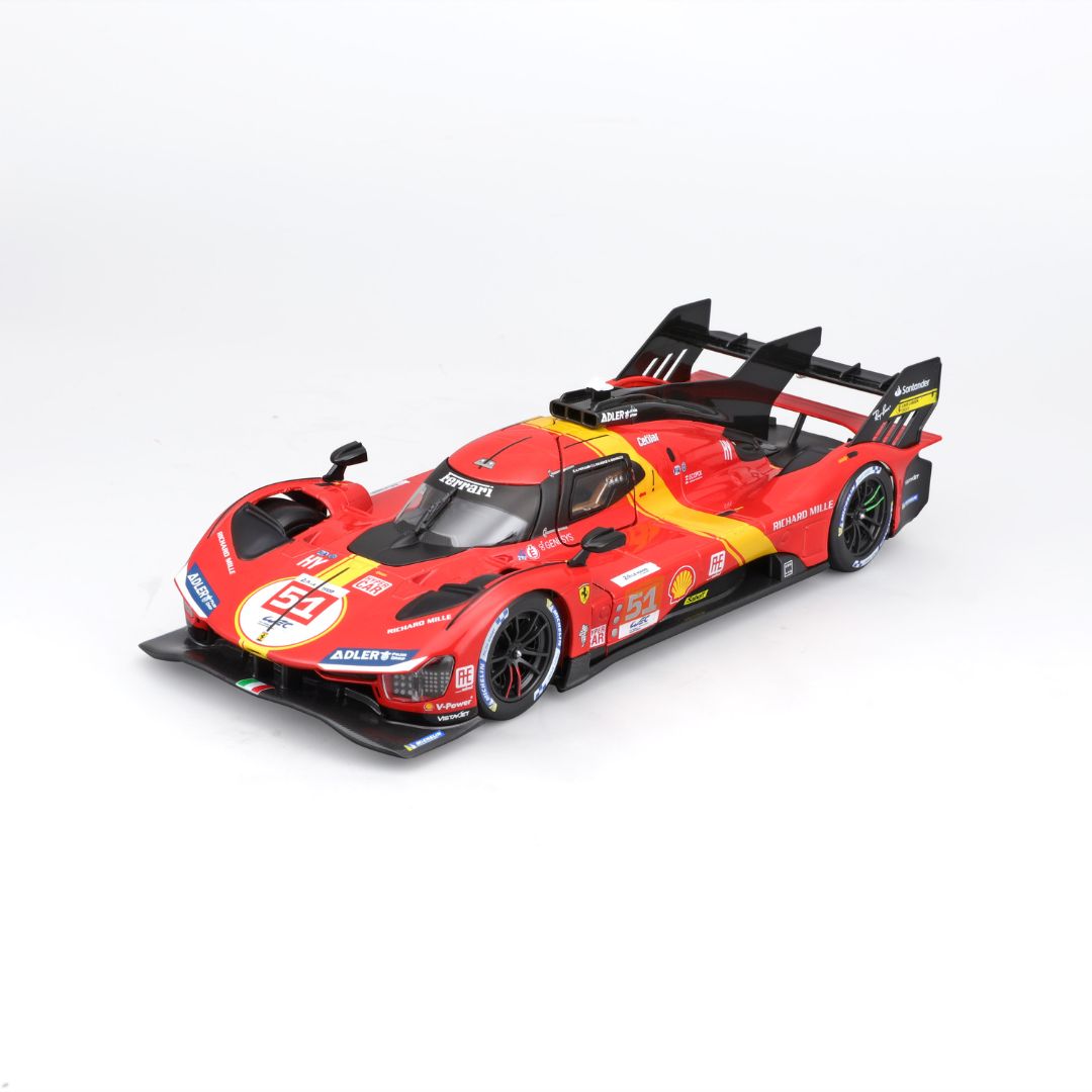 18-26309 Bburago Racing Ferrari 2023 Le Mans Hypercar 499P #51 - Échelle 1:24