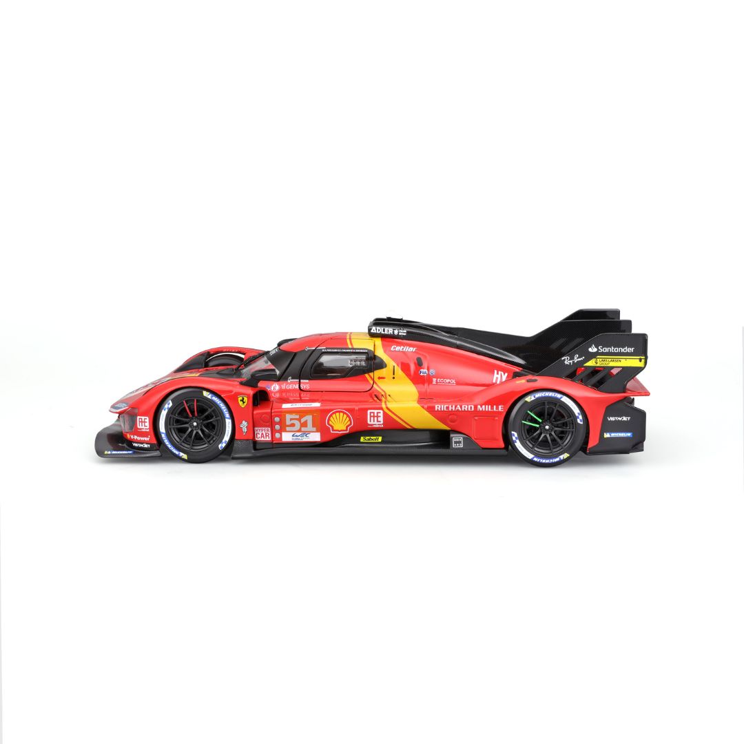 18-26309 Bburago Racing Ferrari 2023 Le Mans Hypercar 499P #51 - Échelle 1:24