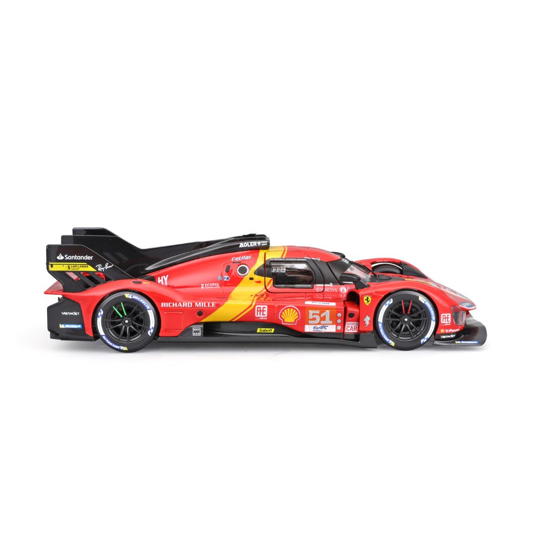 18-26309 Bburago Racing Ferrari 2023 Le Mans Hypercar 499P #51 - Échelle 1:24