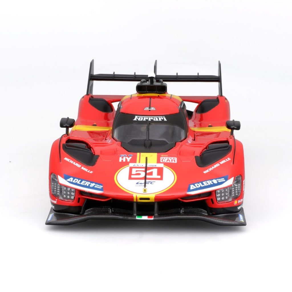 18-26309 Bburago Racing Ferrari 2023 Le Mans Hypercar 499P #51 - Échelle 1:24