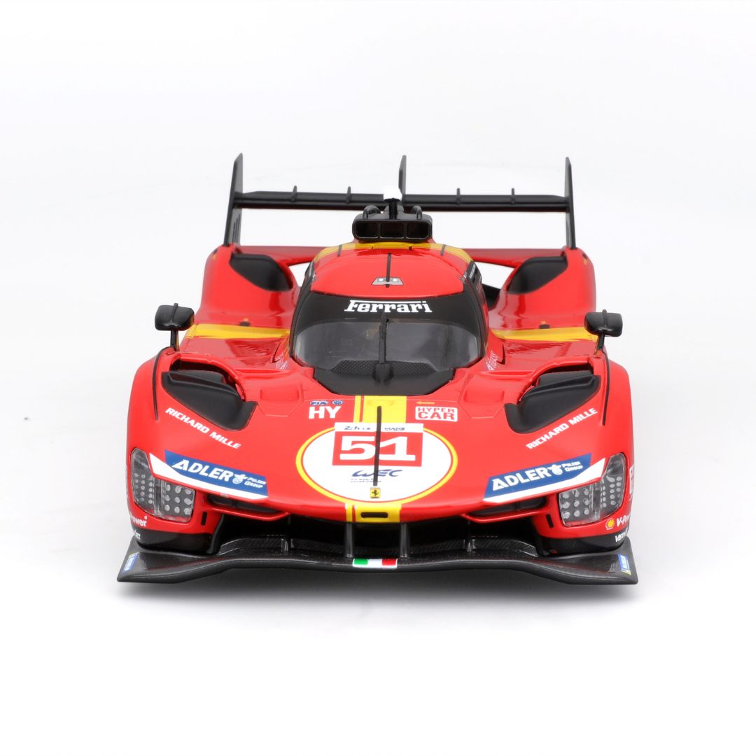 18-26309 Bburago Racing Ferrari 2023 Le Mans Hypercar 499P #51 - Échelle 1:24