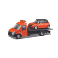 18-31405 Bburago Street Fire - Dépanneuse + Mini Cooper S