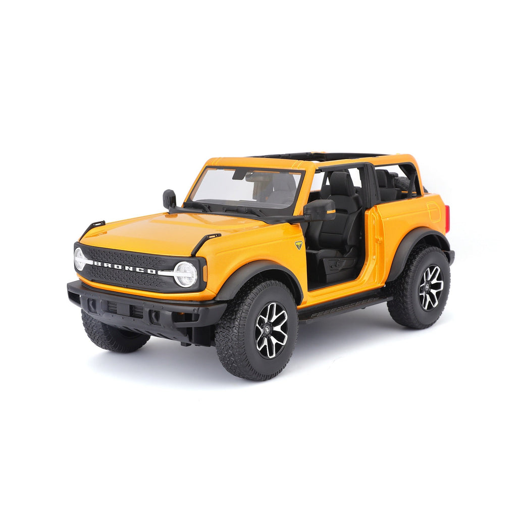 31457 Bburago Maisto - Ford Bronco Badlands 2021 (sans porte), orange