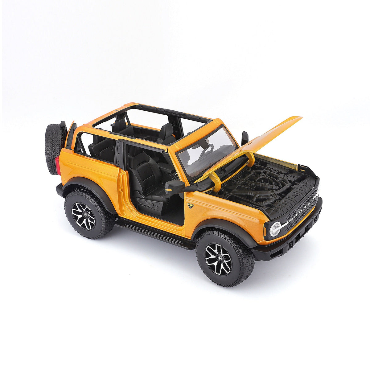 31457 Bburago Maisto - Ford Bronco Badlands 2021 (sans porte), orange