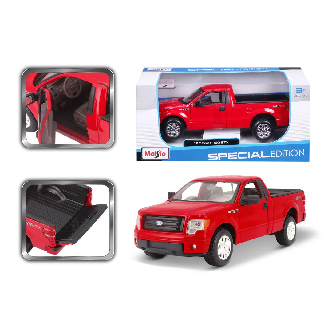 31270 Bburago Maisto - Ford F-150 STX, rouge - Échelle 1:27