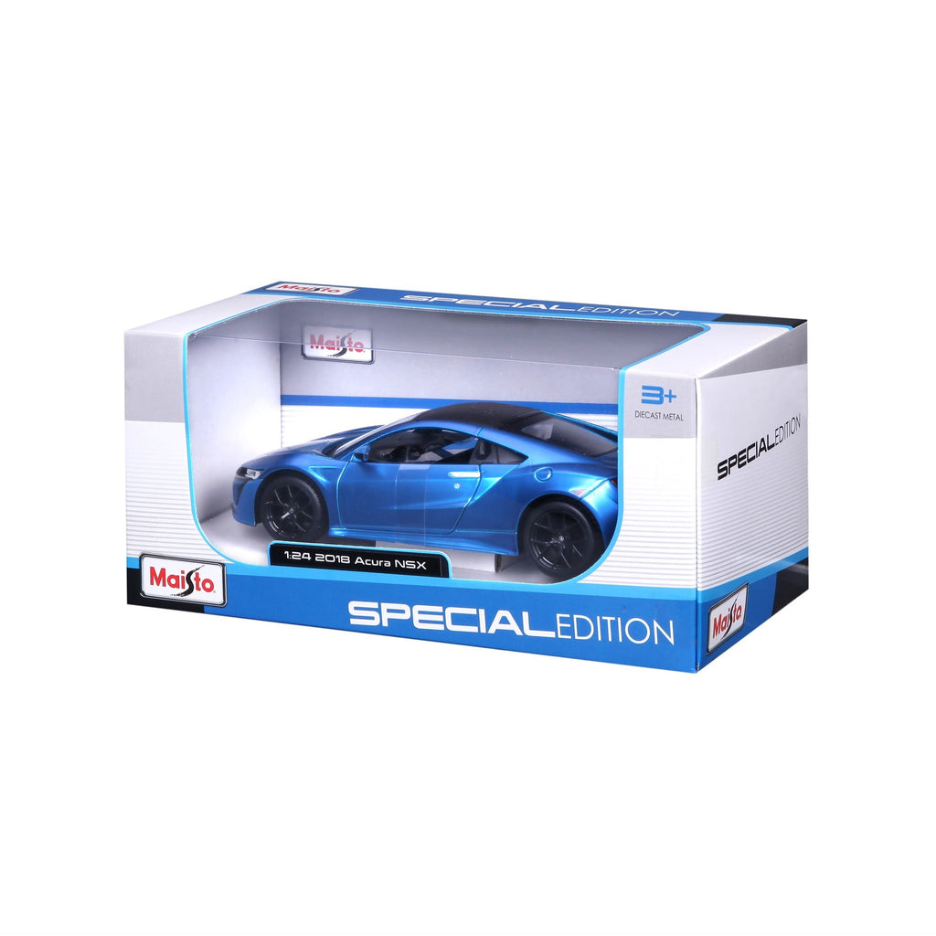 31234 BU -Bburago Maisto  1:24 - 2018 Acura NSX Bleu Mét.
