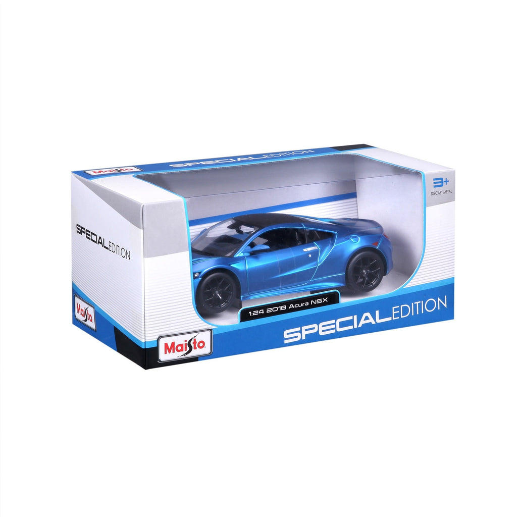 31234 BU -Bburago Maisto  1:24 - 2018 Acura NSX Bleu Mét.