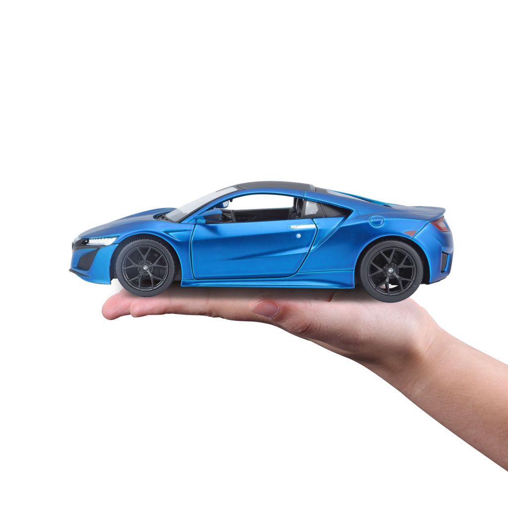 31234 BU -Bburago Maisto  1:24 - 2018 Acura NSX Bleu Mét.