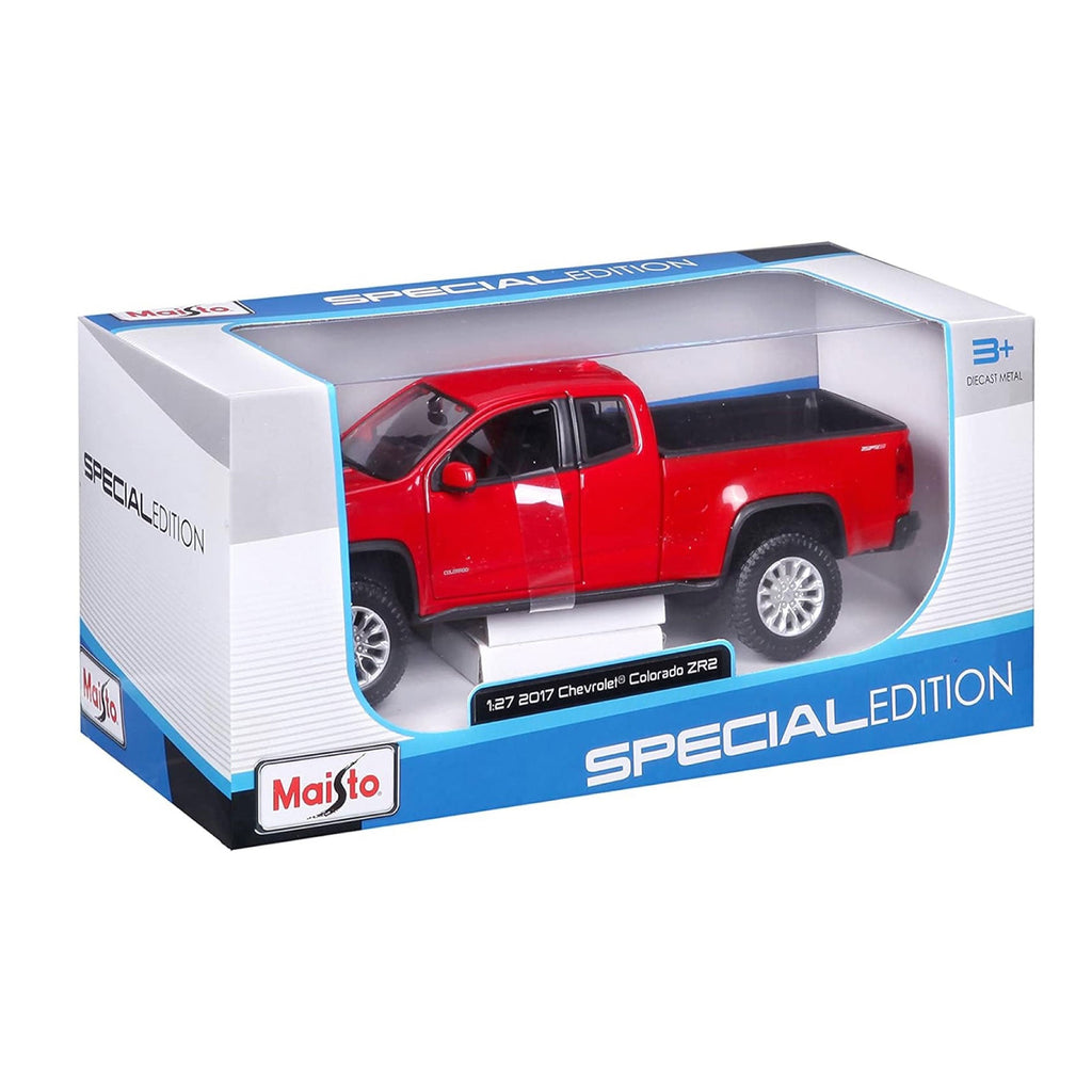 31517 Bburago Maisto - 2017 Chevrolet Colorado ZR2 Rouge 1:27
