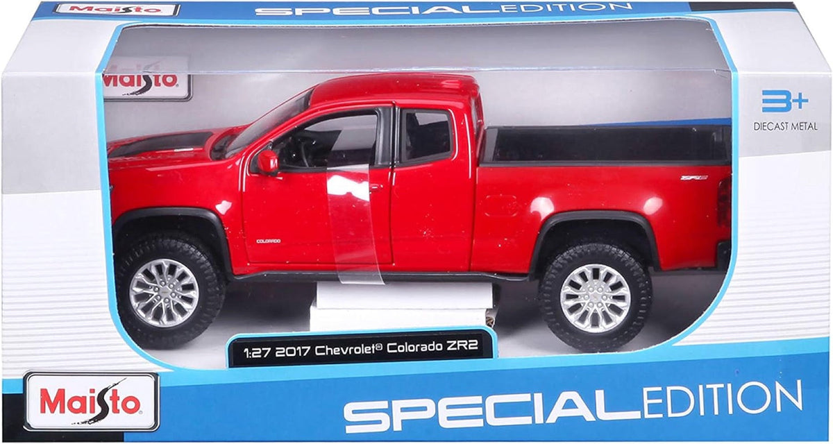 31517 Bburago Maisto - 2017 Chevrolet Colorado ZR2 Rouge 1:27