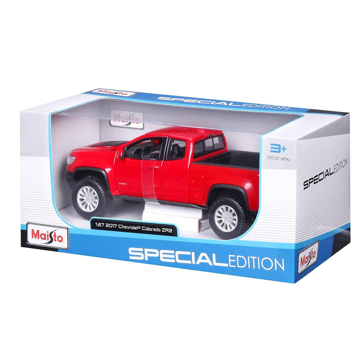 31517 Bburago Maisto - 2017 Chevrolet Colorado ZR2 Rouge 1:27