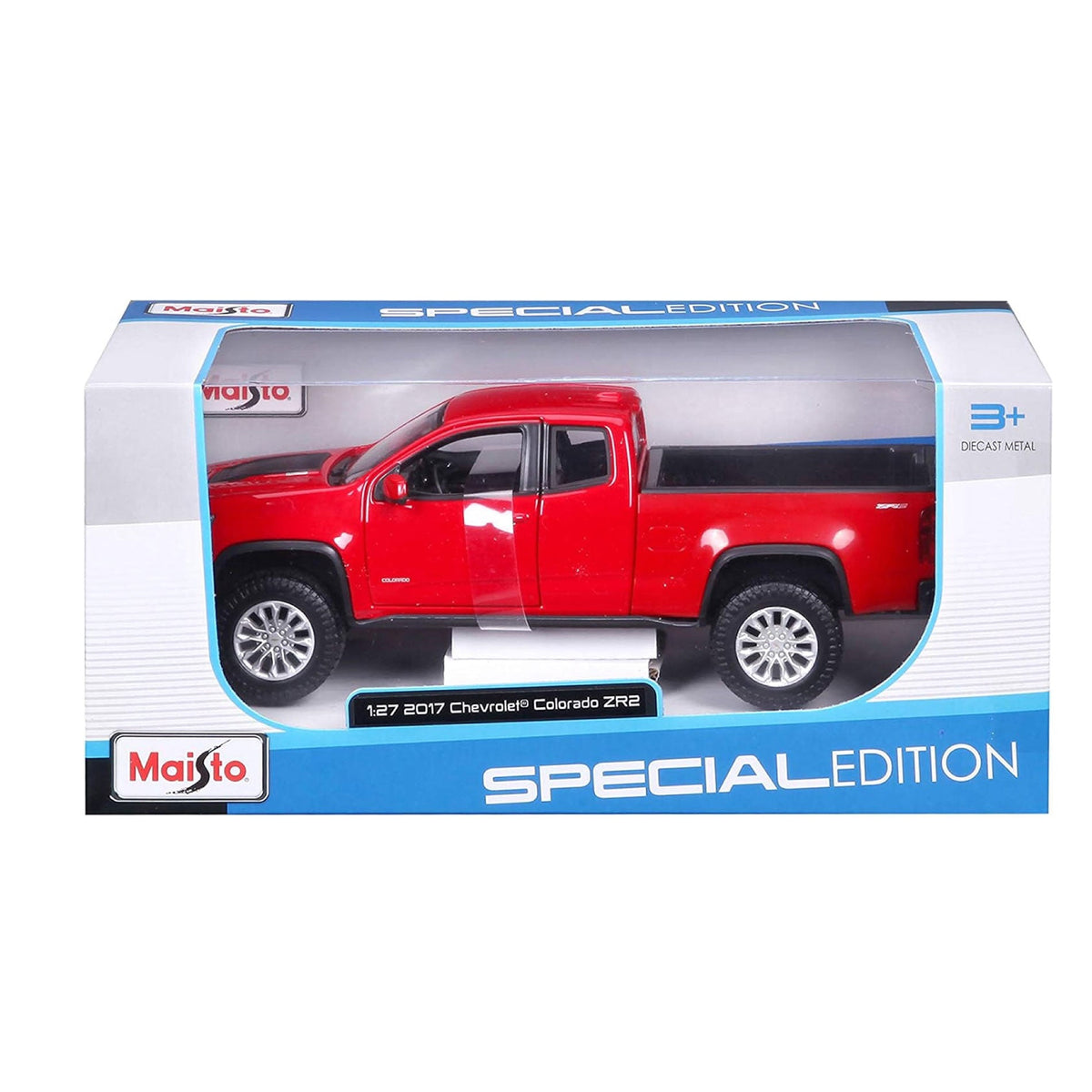 31517 Bburago Maisto - 2017 Chevrolet Colorado ZR2 Rouge 1:27
