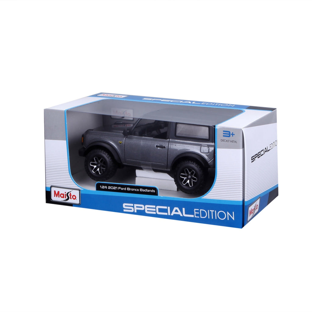 10-31530 Bburago 1:24 2021 Ford Bronco (version 2 portes) gris noir