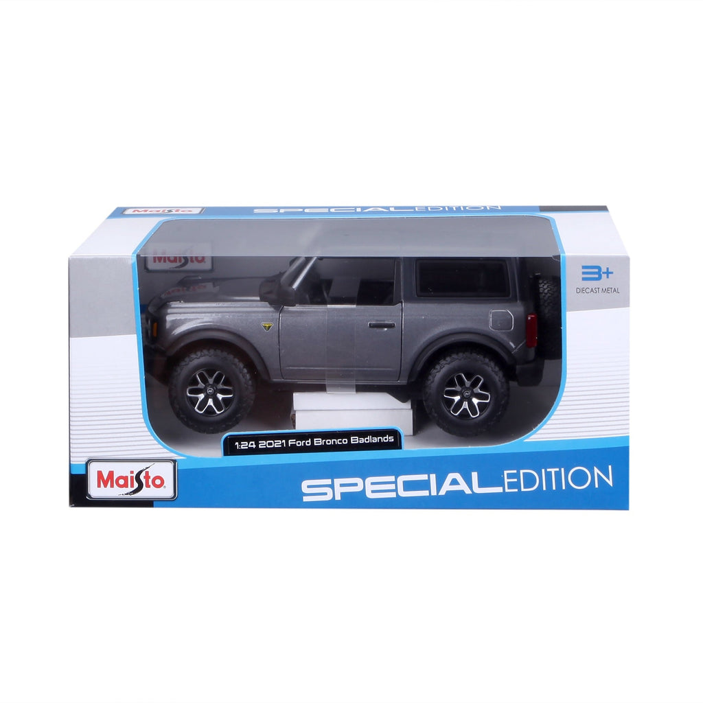 10-31530 Bburago 1:24 2021 Ford Bronco (version 2 portes) gris noir