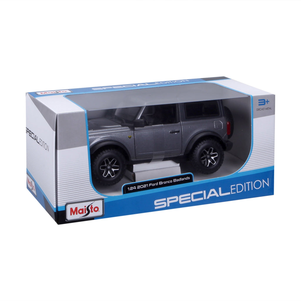 10-31530 Bburago 1:24 2021 Ford Bronco (version 2 portes) gris noir