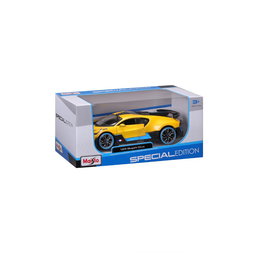 31526 Bburago Maisto - Bugatti Divo, jaune - Échelle 1:24