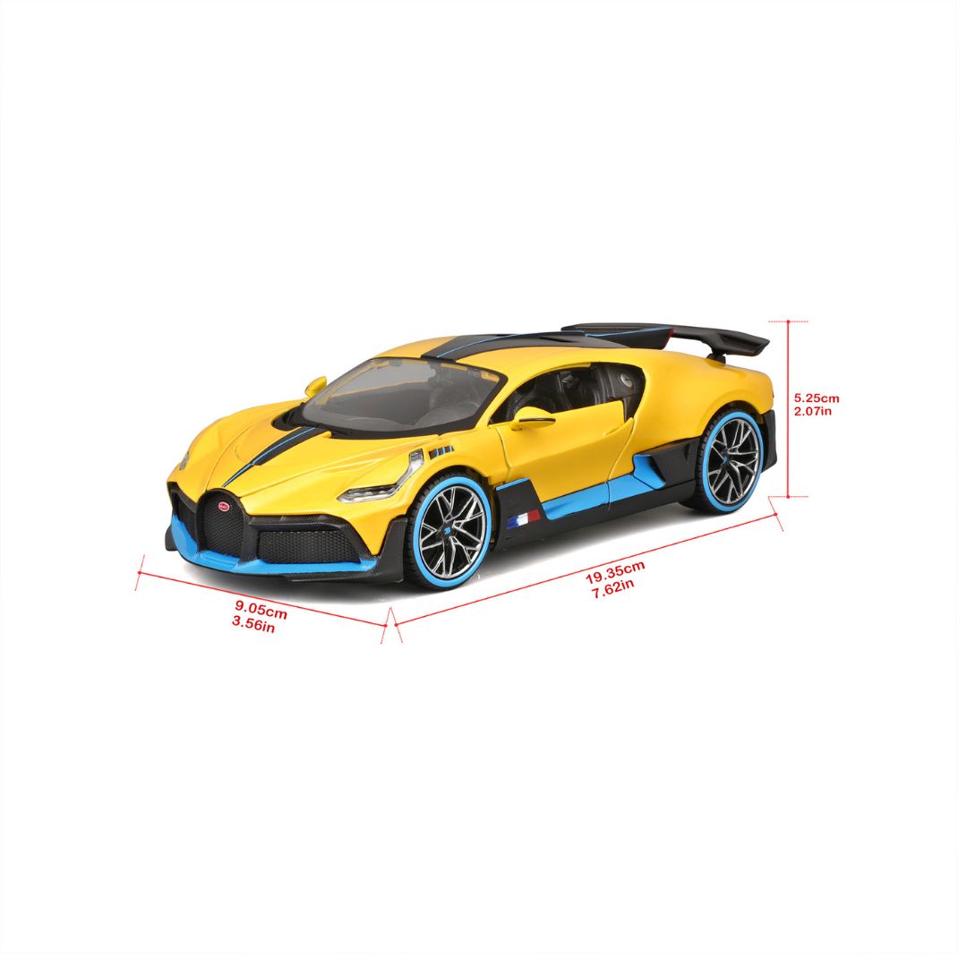 31526 Bburago Maisto - Bugatti Divo, jaune - Échelle 1:24