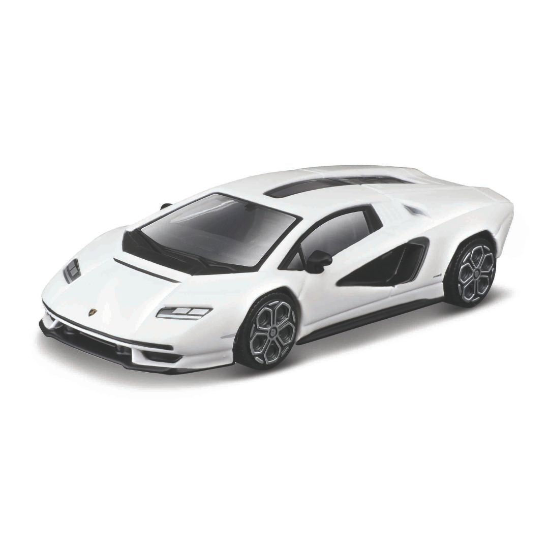 18-30459 Bburago Rue Incendie - Lamborghini Countach LPI 800-4, bianca - 1:43