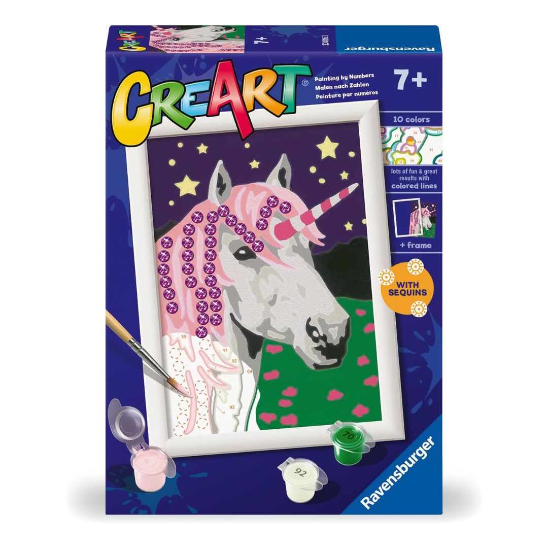 23816 Ravensburger : CreArt - Licorne avec des brillants - Série E Classic