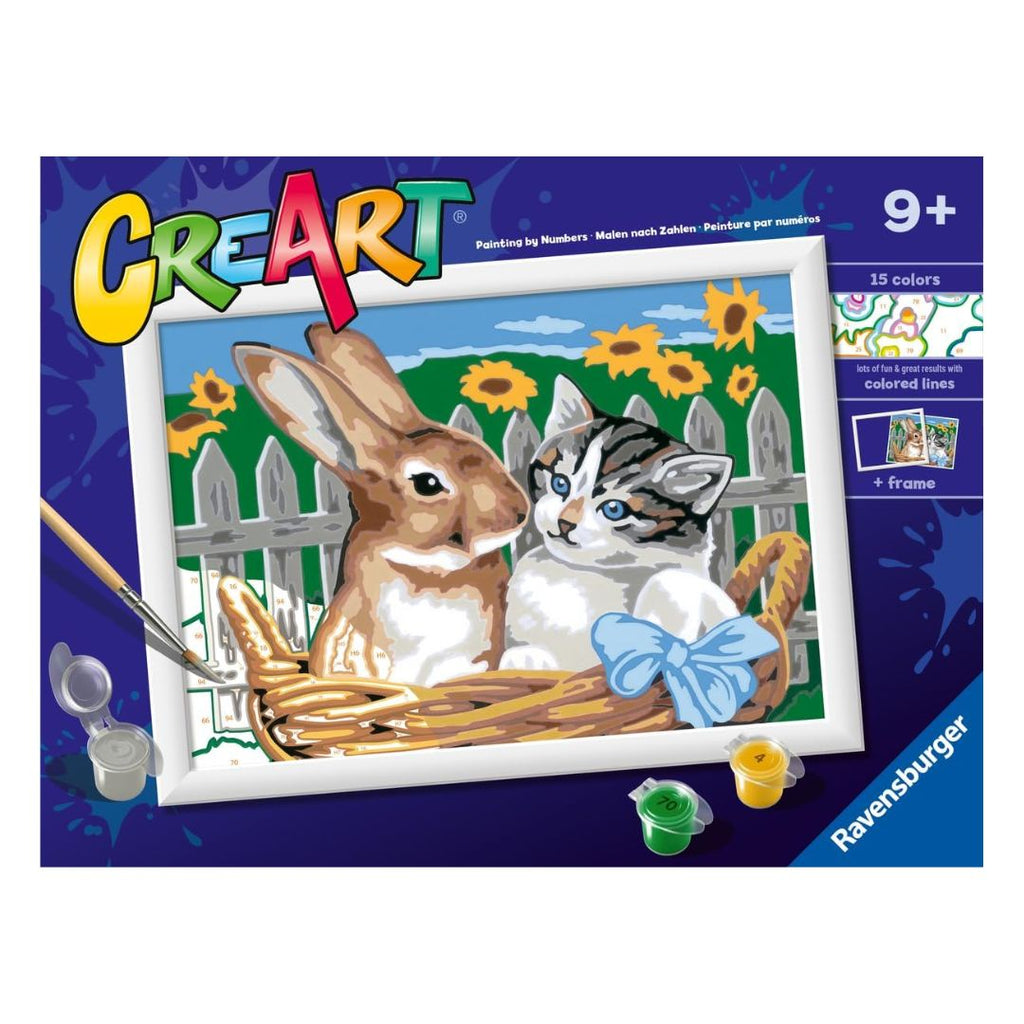 23943 Ravensburger : CreArt - Amici nella cesta - Série D Classic
