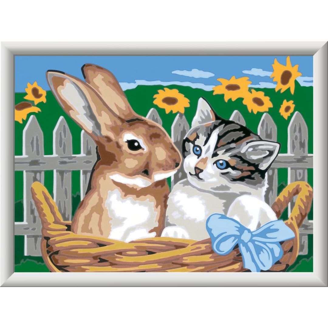 23943 Ravensburger : CreArt - Amici nella cesta - Série D Classic