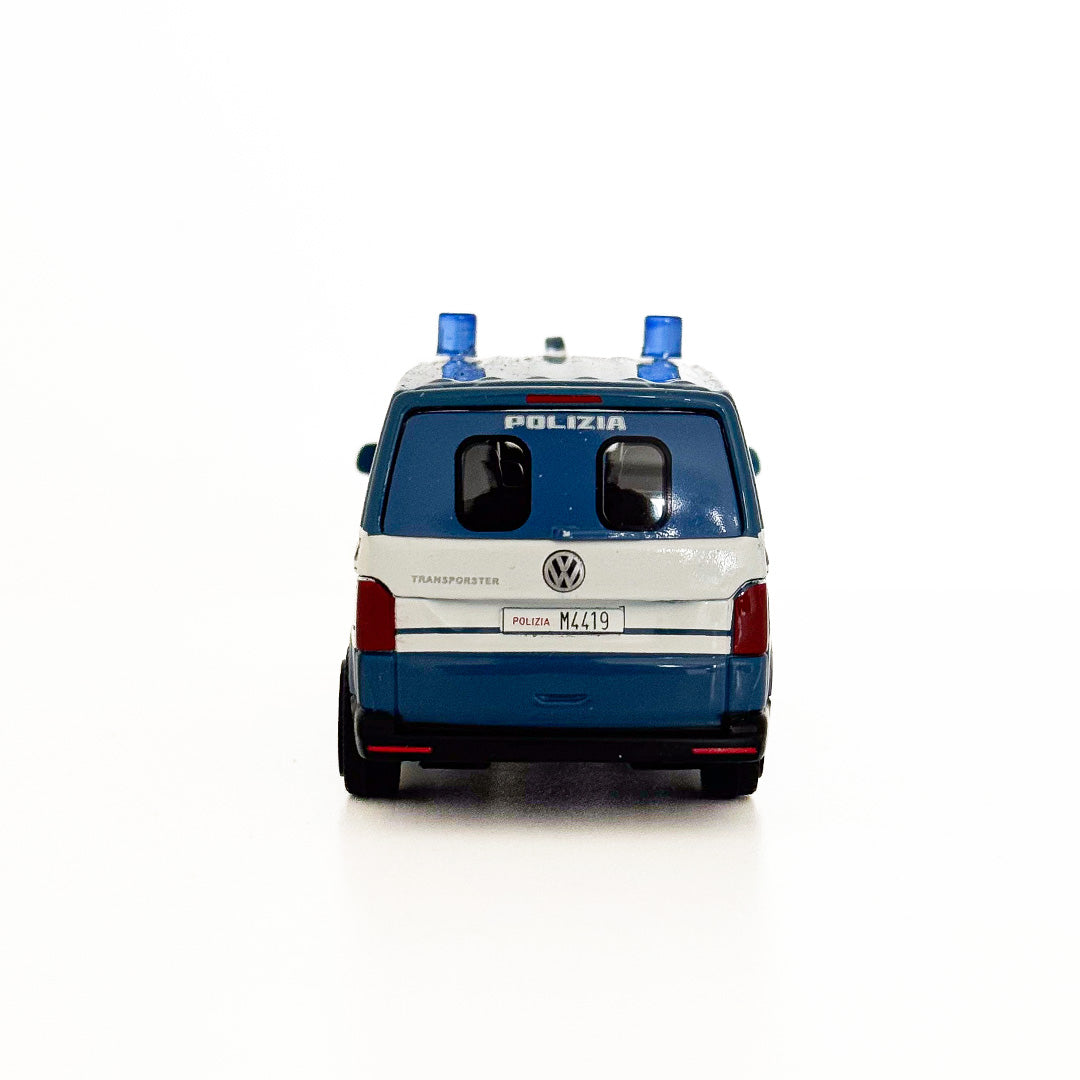 18-30448 Bburago - Volkswagen Transporter T6 Police - Véhicule pour chiens - 1:43