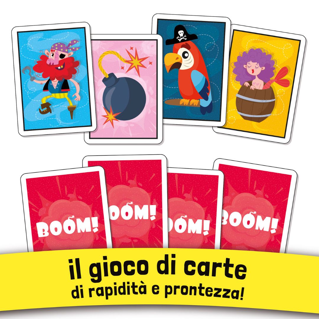 100583 Lisciani - Ludothèque - Boom ! - Le jeu de cartes
