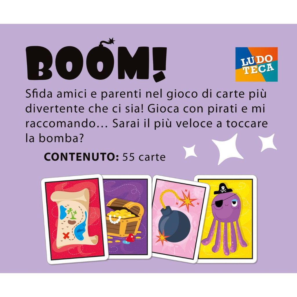 100583 Lisciani - Ludothèque - Boom ! - Le jeu de cartes