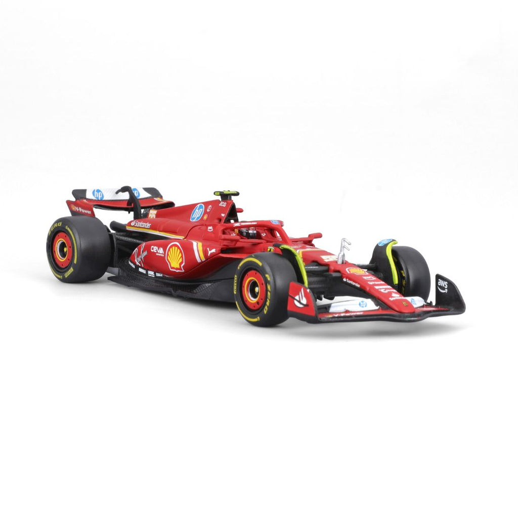 18-36843S Bburago Ferrari F1 SF-24 #55 Sainz avec casque 1:43