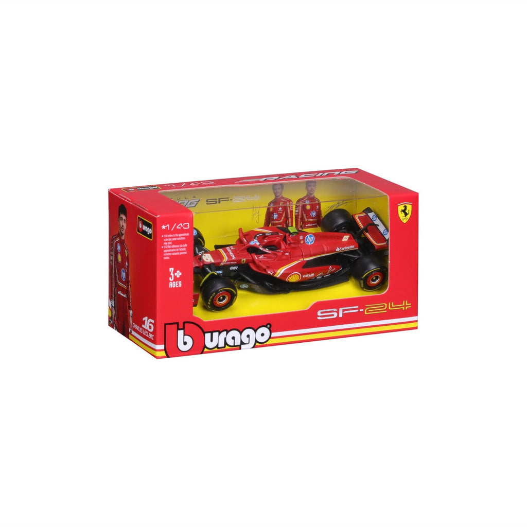 18-36844S Bburago Formule Racing F1 Ferrari SF-24 n°55 Sainz - 1:43