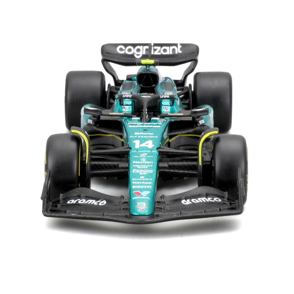 18-38190A Bburago Course -F1 Aston Martin AMR23 #14 Alonso - Échelle 1:43