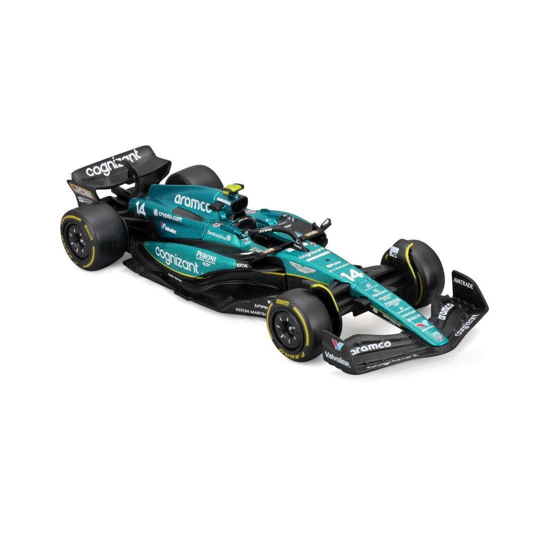 18-38190A Bburago Course -F1 Aston Martin AMR23 #14 Alonso - Échelle 1:43