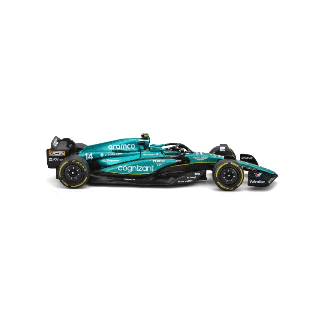 18-38190A Bburago Course -F1 Aston Martin AMR23 #14 Alonso - Échelle 1:43