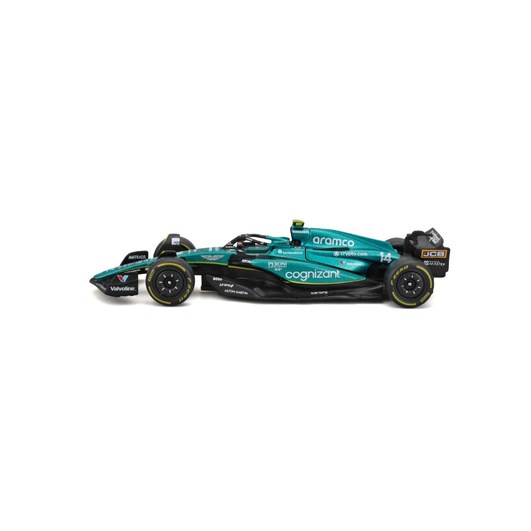 18-38190A Bburago Course -F1 Aston Martin AMR23 #14 Alonso - Échelle 1:43