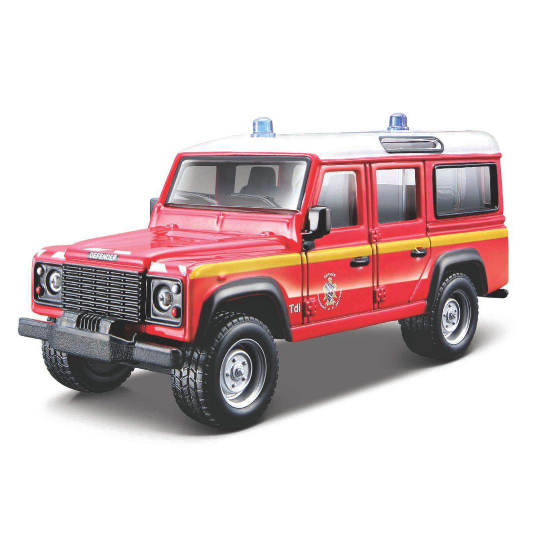 18-32003 Bburago - Land Rover Defender 110 - Pompiers ou Police 1:47