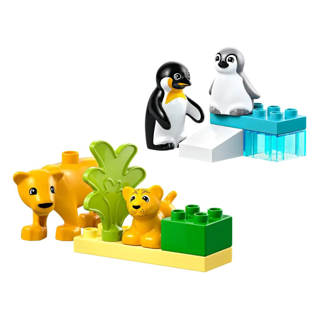 10442 LEGO Duplo Town - Familles d'animaux : pingouins et lions