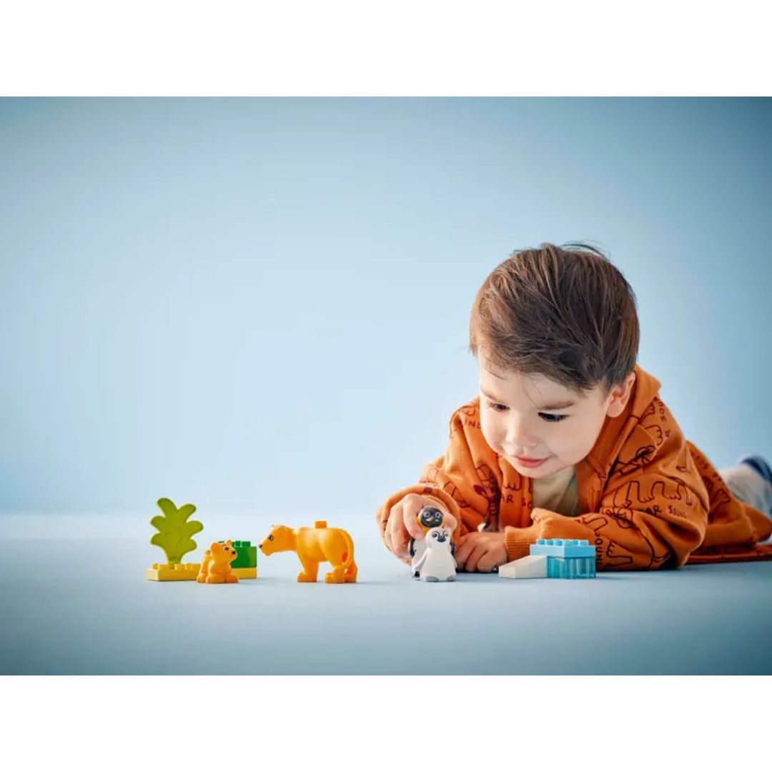 10442 LEGO Duplo Town - Familles d'animaux : pingouins et lions