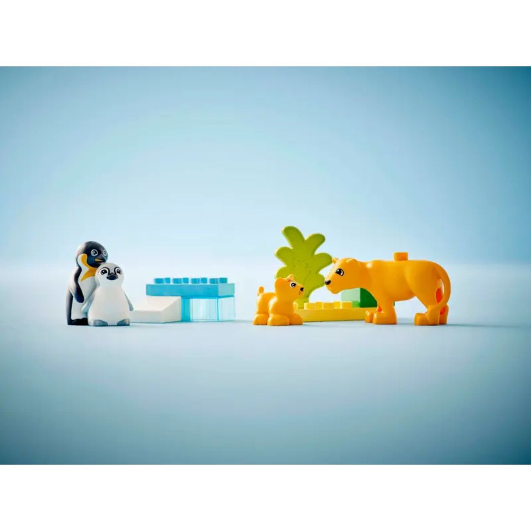 10442 LEGO Duplo Town - Familles d'animaux : pingouins et lions