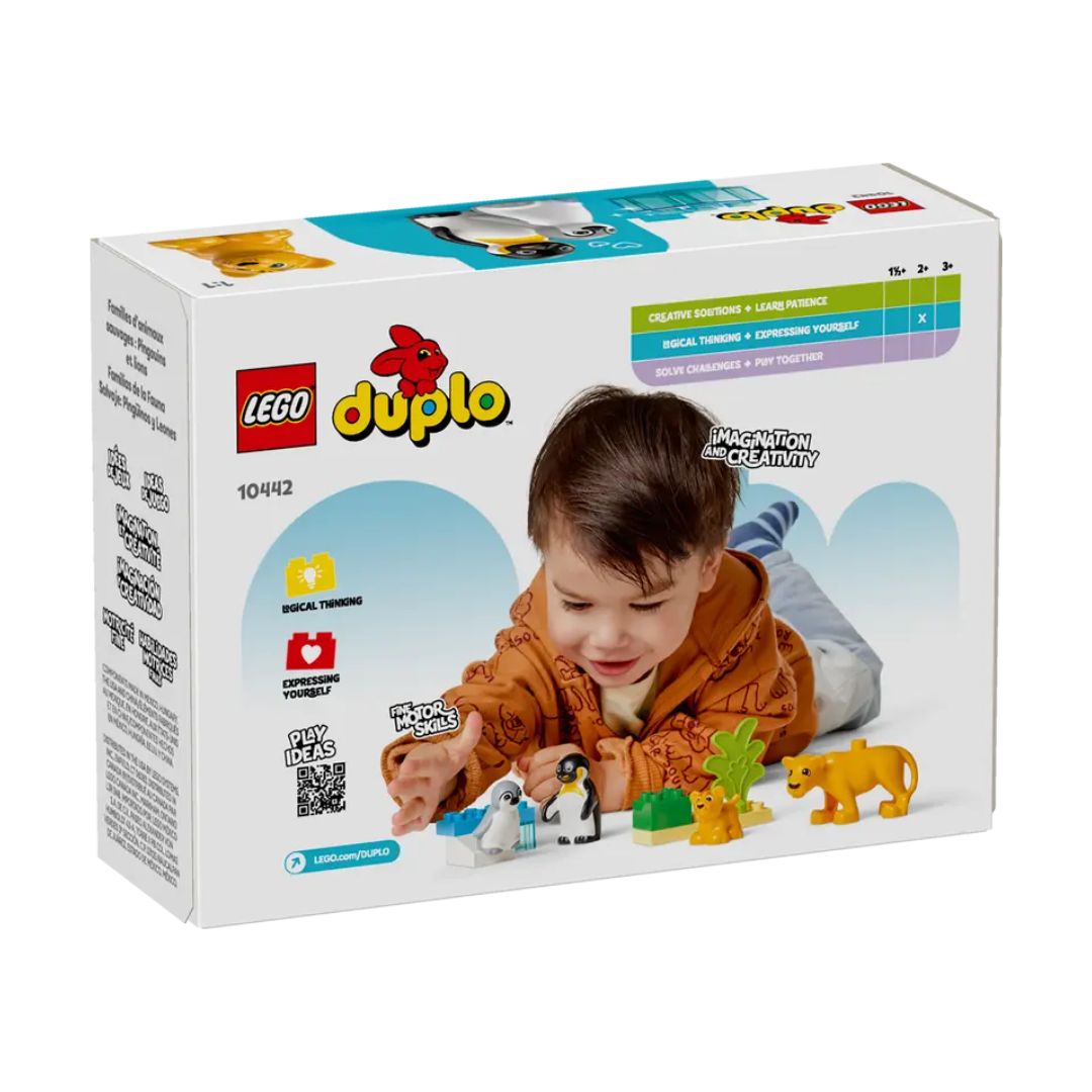 10442 LEGO Duplo Town - Familles d'animaux : pingouins et lions